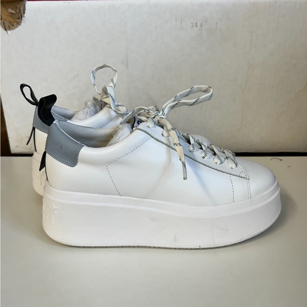 ASH white platform tennis, size 36